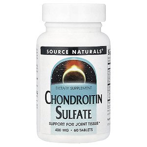 Ácido condroitinossulfúrico 400 mg 60 Tabletes - Source Naturals
