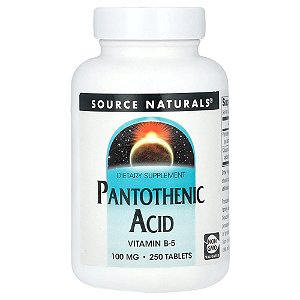 Ácido Pantotênico 250 Comprimidos - Source Naturals