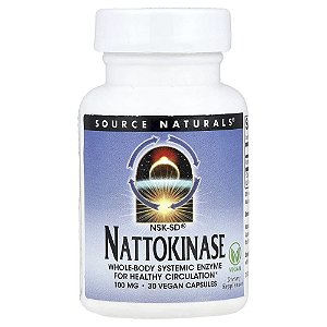 Nattoquinase NSK-SF 100 mg 30 Cápsulas Veganas - Source Naturals