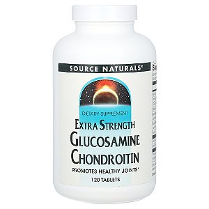 Glicosamina e Condroitina 120 Comprimidos - Source Naturals