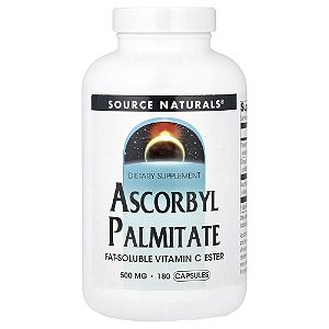 Palmitato de Ascorbila 180 Cápsulas - Source Naturals
