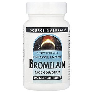 Bromelaína 500 mg 60 Comprimidos - Source Naturals