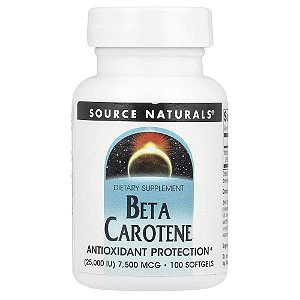 Betacaroteno 7.500 mcg 100 Softgels - Source Naturals