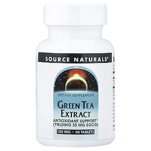 Extrato de Chá Verde 60 Comprimidos - Source Naturals