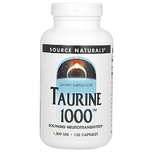 Taurina 1.000 mg 120 Cápsulas - Source Naturals