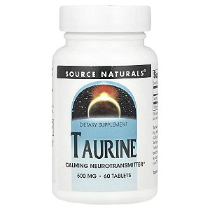 Taurina 500 mg 60 Comprimidos - Source Naturals
