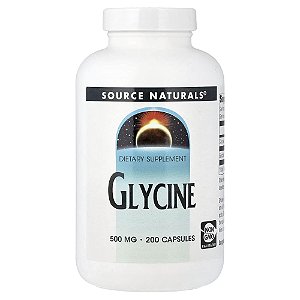 Glicina 500 mg 200 Cápsulas - Source Naturals