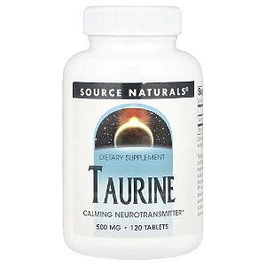 Taurina 500 mg 120 Comprimidos - Source Naturals