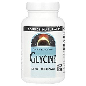 Glicina 500 mg 100 Cápsulas - Source Naturals