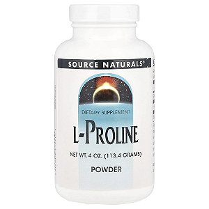 L-Prolina 113 g em Pó - Source Naturals