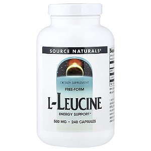 L-Leucina 500 mg 240 Cápsulas - Source Naturals