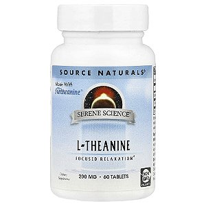 L-Teanina 200 mg 60 Comprimidos - Source Naturals
