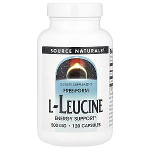 L-Leucina 500 mg 120 Cápsulas - Source Naturals