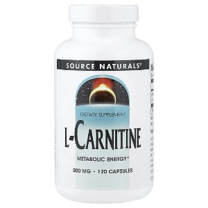 L-Carnitina 500 mg 120 Cápsulas - Source Naturals