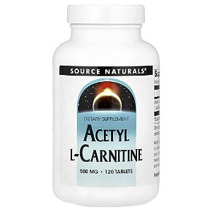 Acetil L-Carnitina 500 mg 120 Comprimidos - Source Naturals