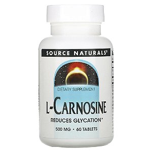 L-Carnosina 500 mg 60 Tabletes - Source Naturals