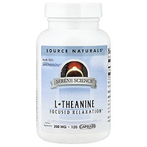 L-Teanina 200 mg 120 Cápsulas - Source Naturals