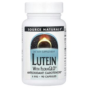 Luteína com FloraGLO 6 mg 90 Cápsulas - Source Naturals