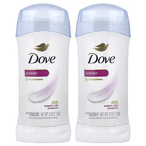 Desodorante Antitranspirante Powder 2 Unidades de 74 g - Dove