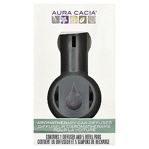 Difusor de Óleo Essencial para Carro Aromaterapêutico 1 Unidade - Aura Cacia
