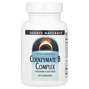 Complexo B Coenzimado Sabor Laranja 60 Pastilhas Sublinguais - Source Naturals