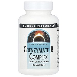 Complexo B Coenzimado Sabor Laranja 120 Pastilhas Sublinguais - Source Naturals