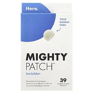 Adesivo Hidrocoloide para Acne Mighty Patch Invisible+ 39 Adesivos - Hero Cosmetics