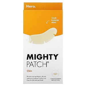 Adesivo Hidrocoloide para Queixo Mighty Patch Chin 10 Adesivos - Hero Cosmetics