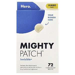 Adesivo Hidrocoloide para Acne Mighty Patch Invisible+ 72 Adesivos - Hero Cosmetics