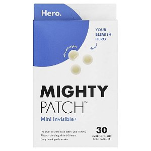 Adesivo Hidrocoloide para Acne Mighty Patch Mini Invisible+ 30 Adesivos - Hero Cosmetics