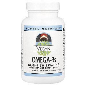 Ômega-3 Vegano EPA e DHA 300 mg 90 Softgels Veganas - Source Naturals