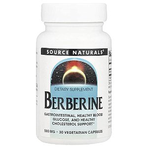 Berberina 500 mg 30 Cápsulas Veganas - Source Naturals
