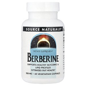 Berberina 500 mg 60 Cápsulas Veganas - Source Naturals