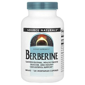 Berberina 500 mg 120 Cápsulas Veganas - Source Naturals