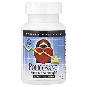 Policosanol com Coenzima Q10 60 Comprimidos - Source Naturals