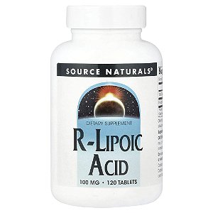 Ácido R-Alfa-Lipoico 100 mg 120 Comprimidos - Source Naturals