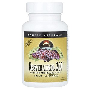 Resveratrol 200 mg 60 Cápsulas - Source Naturals