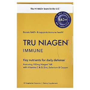 Nicotinamida Ribosídeo Immune Imunidade 30 Cápsulas Veganas - True Niagen