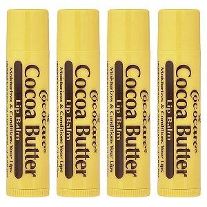 Balm Labial de Manteiga de Cacau 4 Unidades de 4 g - Cococare