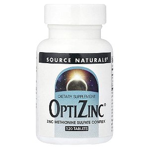Zinco OptiZinc 120 Comprimidos - Source Naturals
