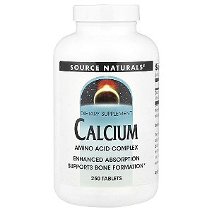 Cálcio 200 mg 250 Comprimidos - Source Naturals