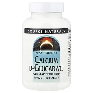 D-Glucarato de Cálcio 500 mg 120 Comprimidos - Source Naturals