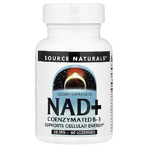 NAD+ Vitamina B3 Coenzimada 60 Pastilhas - Source Naturals