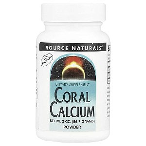 Cálcio de Coral em Pó 57 g - Source Naturals