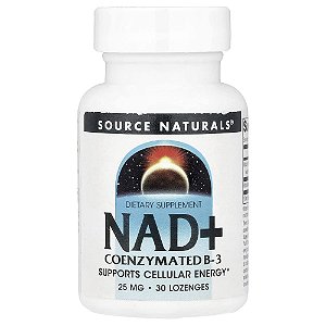 NAD+ Vitamina B3 Coenzimada 30 Pastilhas - Source Naturals