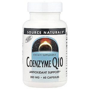 Coenzima Q10 CoQ10 200 mg 60 Cápsulas - Source Naturals