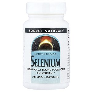 Selênio 200 mcg 120 Comprimidos - Source Naturals
