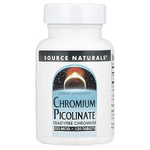 Cromo Picolinato 200 mcg 120 Comprimidos - Source Naturals