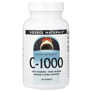 Vitamina C-1000 1000 mg 100 Comprimidos - Source Naturals