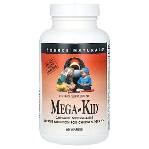 Multivitamínico Infantil Sabor Frutos Silvestres 60 Wafers - Source Naturals